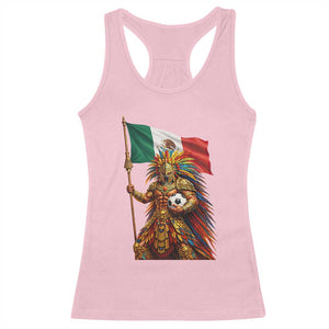 Legendary Mexican Soccer Warrior Pride Racerback Tank Top TS12 Light Pink Print Your Wear