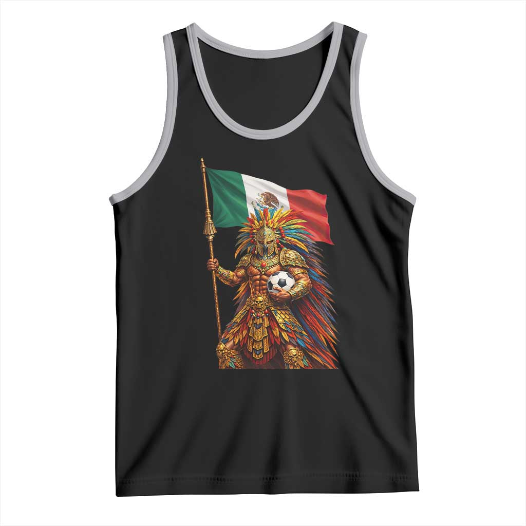Legendary Mexican Soccer Warrior Pride Tank Top TS12 Black Athletic Heather Print Your Wear