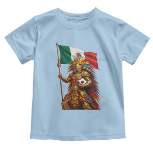 Legendary Mexican Soccer Warrior Pride Toddler T Shirt TS12 Light Blue Print Your Wear