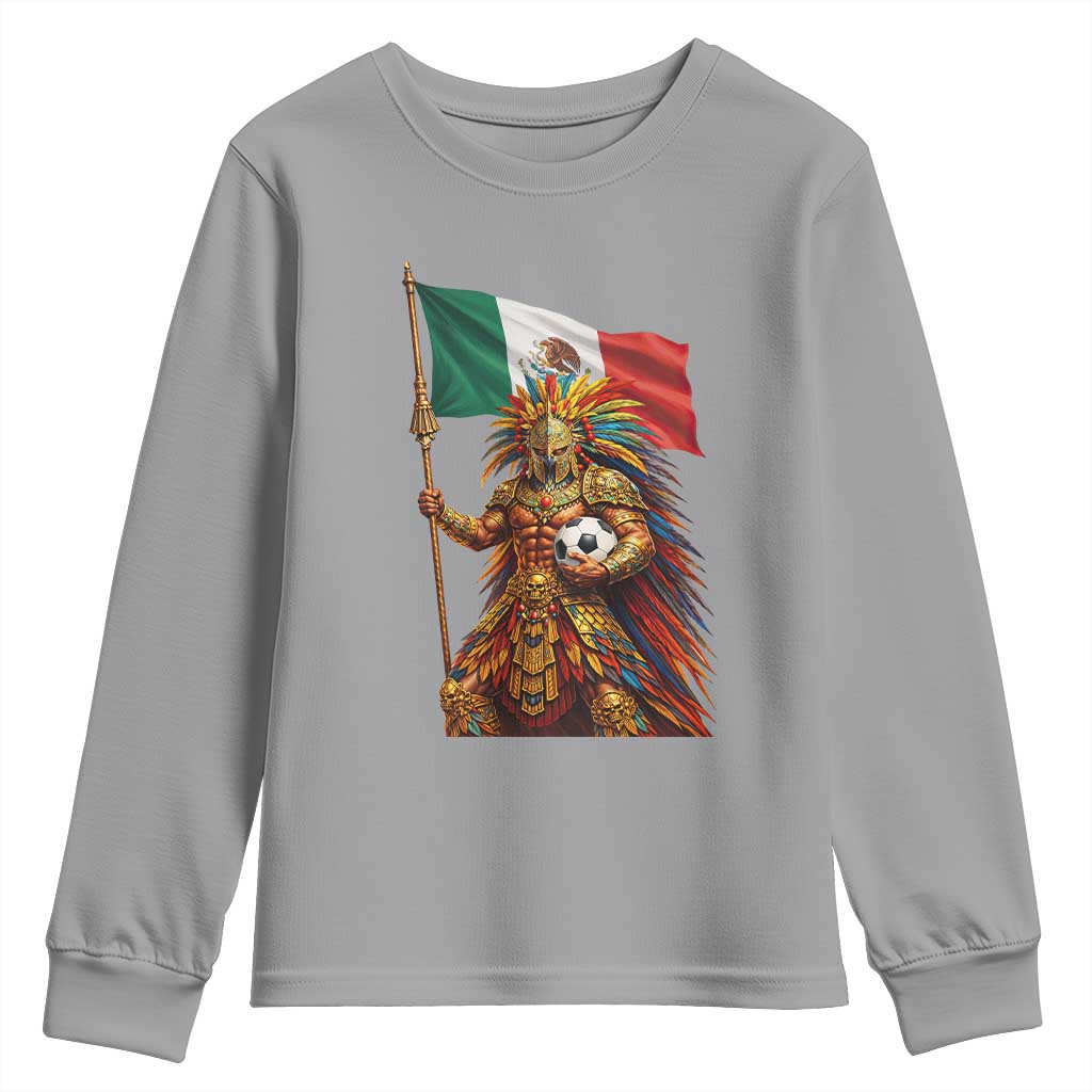 Legendary Mexican Soccer Warrior Pride Youth Sweatshirt TS12 Sport Gray Print Your Wear