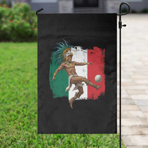 Aztec Warrior Playing Soccer Garden Flag Mexican Pride Football Fan Gift TS12 Print Your Wear