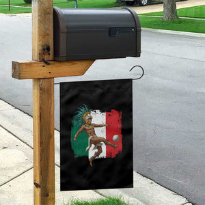 Aztec Warrior Playing Soccer Garden Flag Mexican Pride Football Fan Gift TS12 Print Your Wear