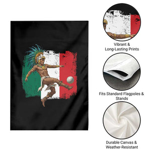Aztec Warrior Playing Soccer Garden Flag Mexican Pride Football Fan Gift TS12 Print Your Wear