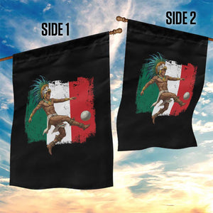 Aztec Warrior Playing Soccer Garden Flag Mexican Pride Football Fan Gift TS12 Print Your Wear