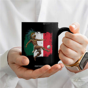 Aztec Warrior Playing Soccer Coffee Mug Mexican Pride Football Fan Gift TS12 Print Your Wear