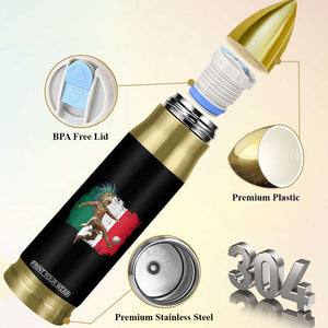 Aztec Warrior Playing Soccer Bullet Tumbler Mexican Pride Football Fan Gift TS12 Print Your Wear
