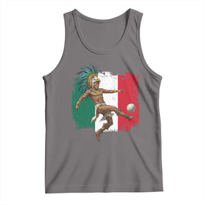 Aztec Warrior Playing Soccer Tank Top Mexican Pride Football Fan Gift TS12 Deep Heather Print Your Wear