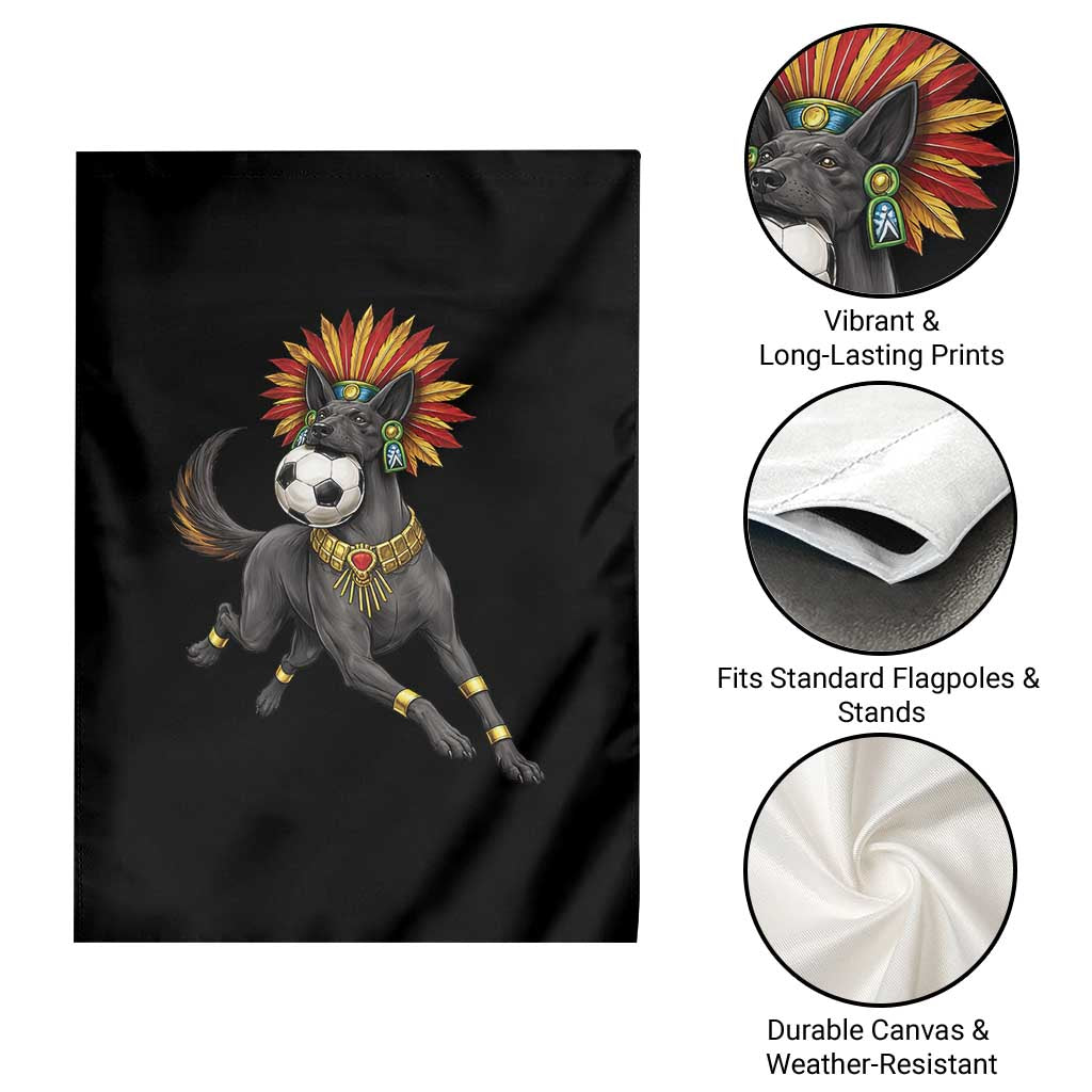 Xolo Dog Soccer Aztec Mexican Fan Gift Garden Flag TS12 Print Your Wear