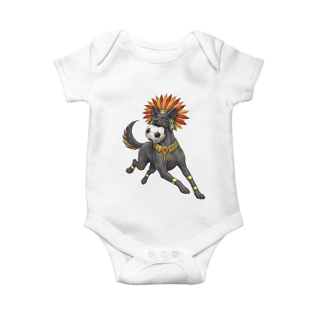 Xolo Dog Soccer Aztec Mexican Fan Gift Baby Onesie TS12 White Print Your Wear