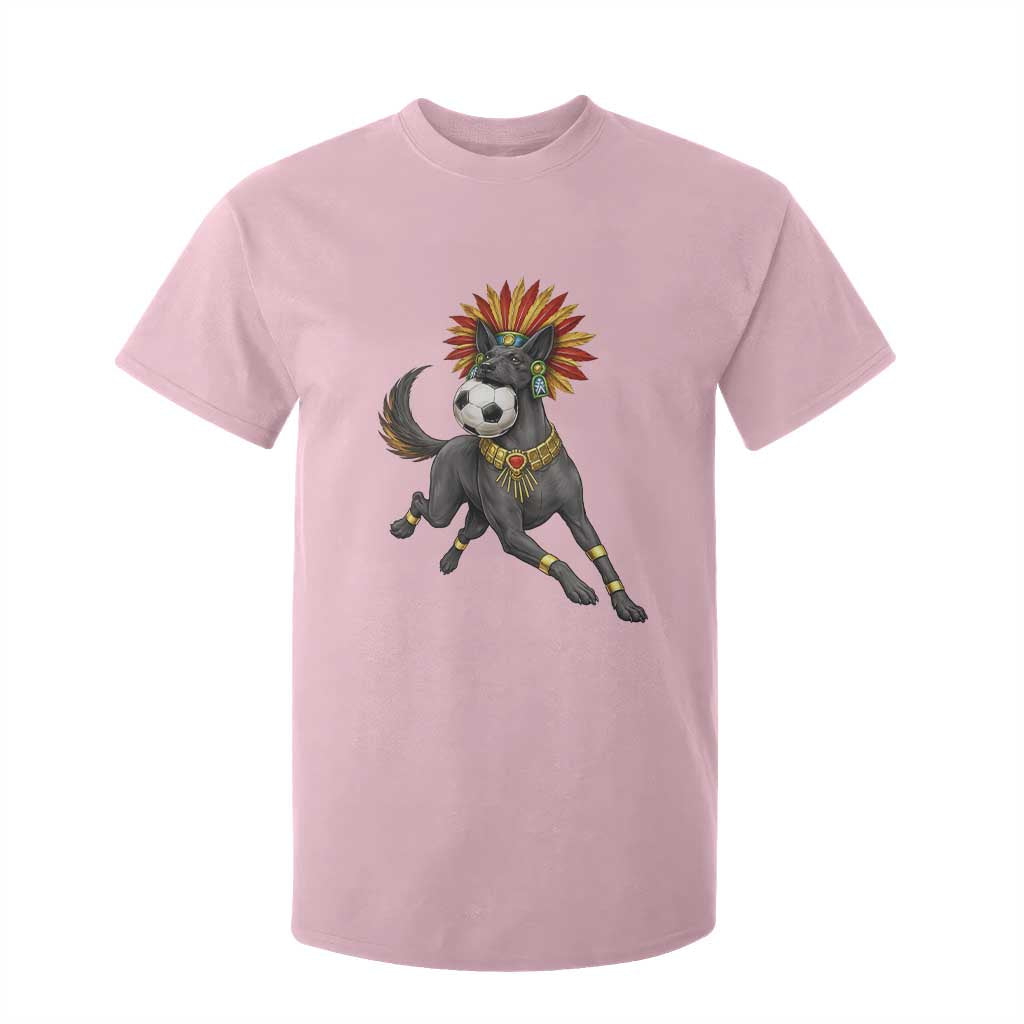 Xolo Dog Soccer Aztec Mexican Fan Gift T Shirt For Kid TS12 Light Pink Print Your Wear