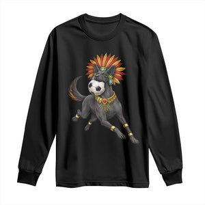 Xolo Dog Soccer Aztec Mexican Fan Gift Long Sleeve Shirt TS12 Black Print Your Wear