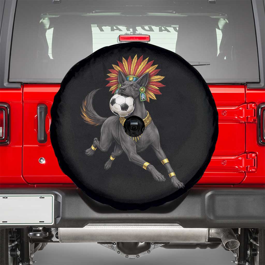 Xolo Dog Soccer Aztec Mexican Fan Gift Spare Tire Cover TS12 Black Print Your Wear