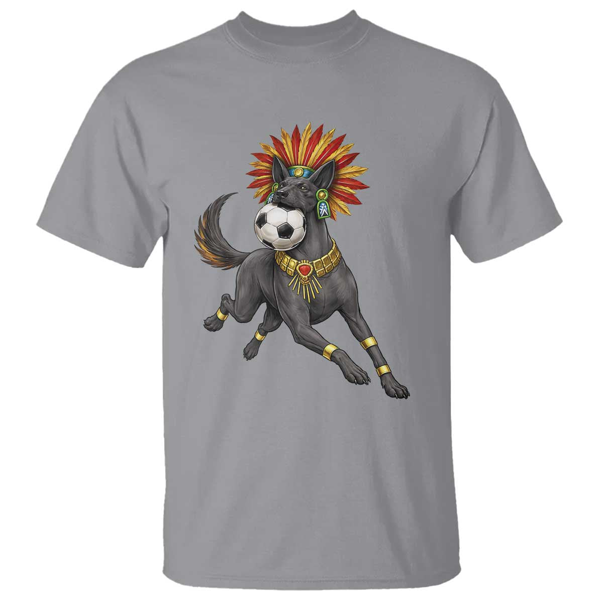 Xolo Dog Soccer Aztec Mexican Fan Gift T Shirt TS12 Sport Gray Print Your Wear