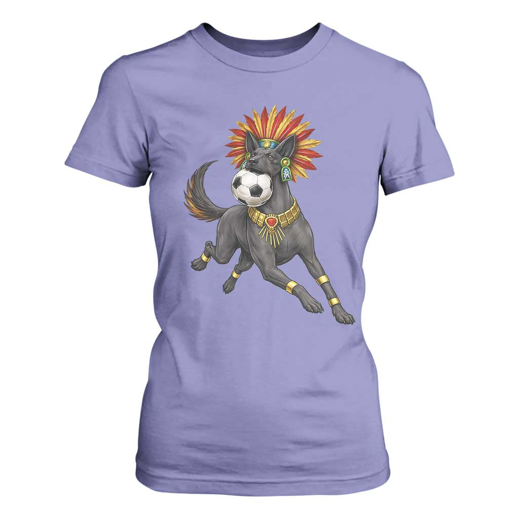 Xolo Dog Soccer Aztec Mexican Fan Gift T Shirt For Women TS12 Violet Print Your Wear
