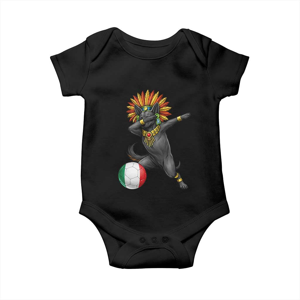 Aztec Xolo Dog Soccer Baby Onesie Mexican Heritage Fan Gift TS12 Black Print Your Wear