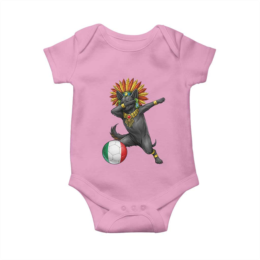 Aztec Xolo Dog Soccer Baby Onesie Mexican Heritage Fan Gift TS12 Light Pink Print Your Wear