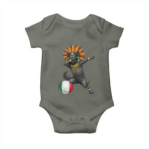 Aztec Xolo Dog Soccer Baby Onesie Mexican Heritage Fan Gift TS12 Military Green Print Your Wear