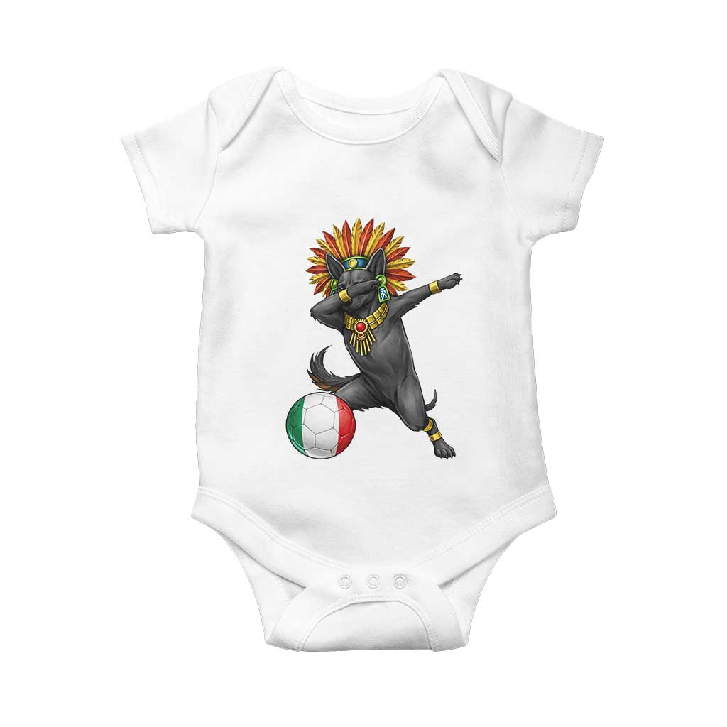 Aztec Xolo Dog Soccer Baby Onesie Mexican Heritage Fan Gift TS12 White Print Your Wear