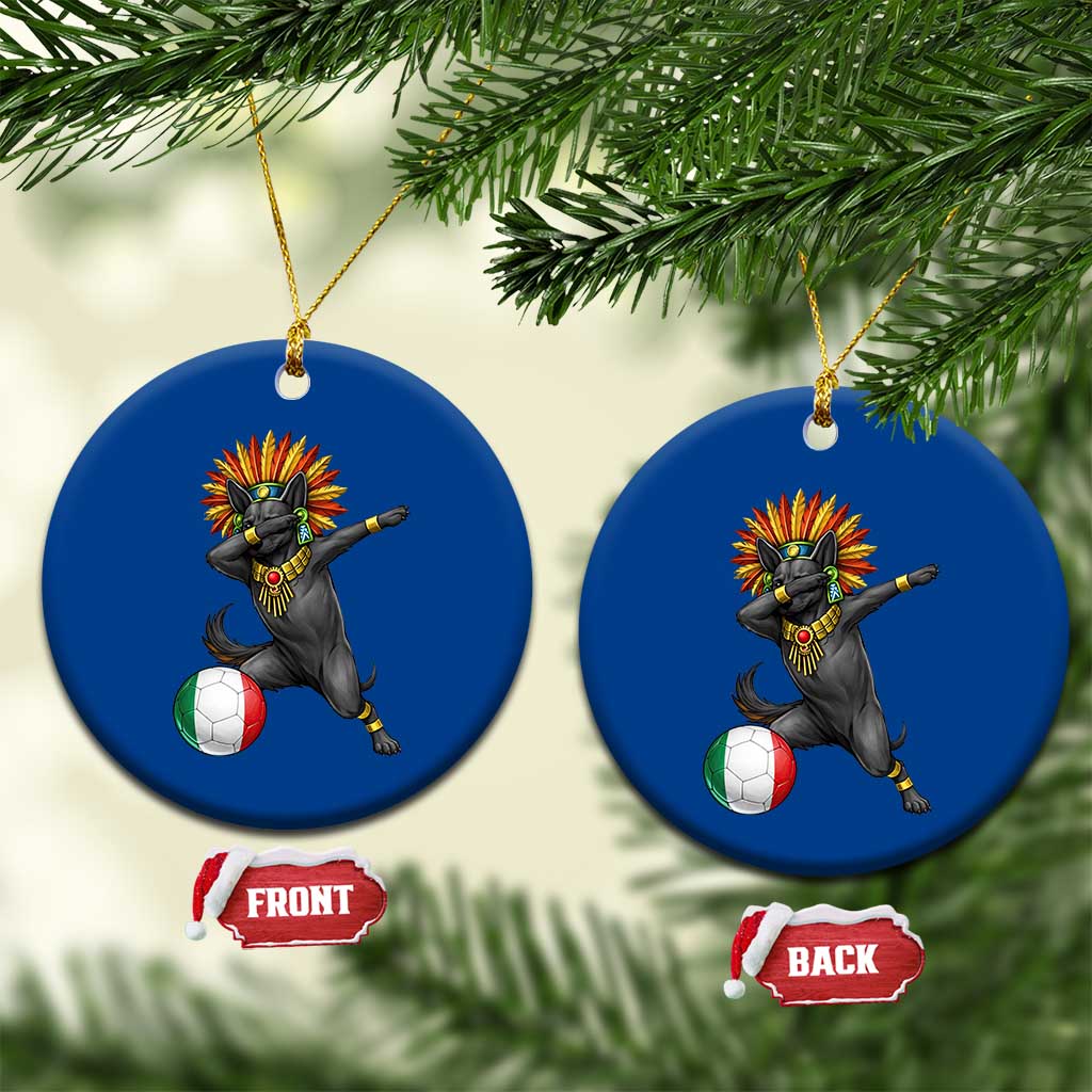 Aztec Xolo Dog Soccer Ceramic Ornament Mexican Heritage Fan Gift TS12 1pc Blue Print Your Wear