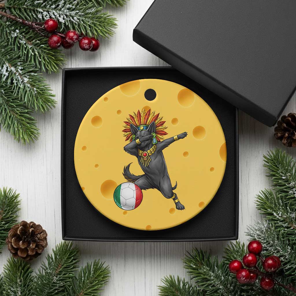 Aztec Xolo Dog Soccer Ceramic Ornament Mexican Heritage Fan Gift TS12 1pc Yellow Cheese Print Your Wear
