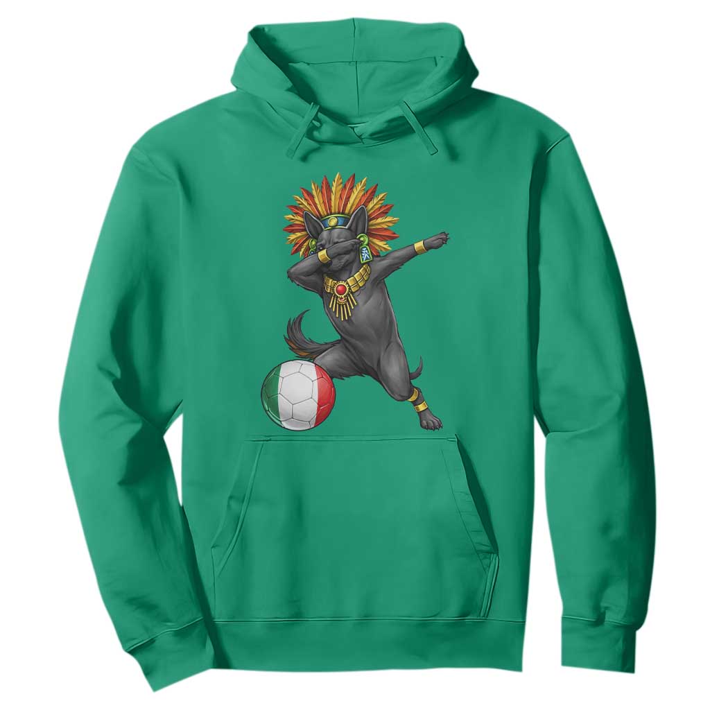 Aztec Xolo Dog Soccer Hoodie Mexican Heritage Fan Gift TS12 Irish Green Print Your Wear