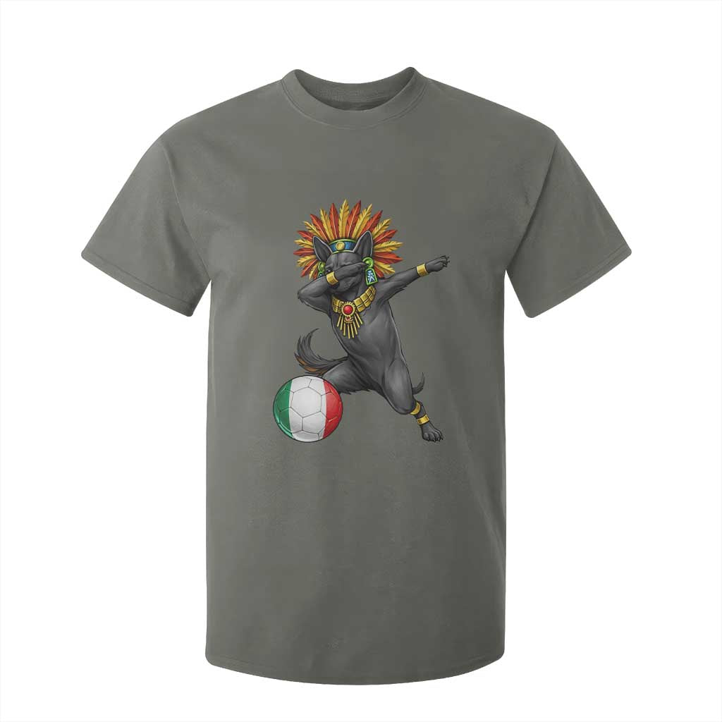 Aztec Xolo Dog Soccer T Shirt For Kid Mexican Heritage Fan Gift TS12 Military Green Print Your Wear