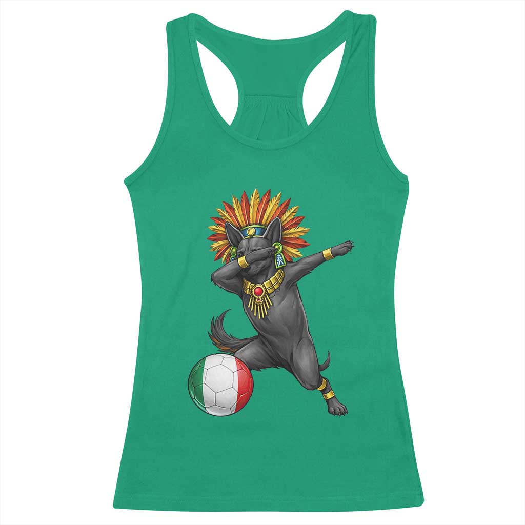 Aztec Xolo Dog Soccer Racerback Tank Top Mexican Heritage Fan Gift TS12 Irish Green Print Your Wear