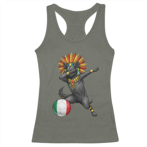 Aztec Xolo Dog Soccer Racerback Tank Top Mexican Heritage Fan Gift TS12 Military Green Print Your Wear