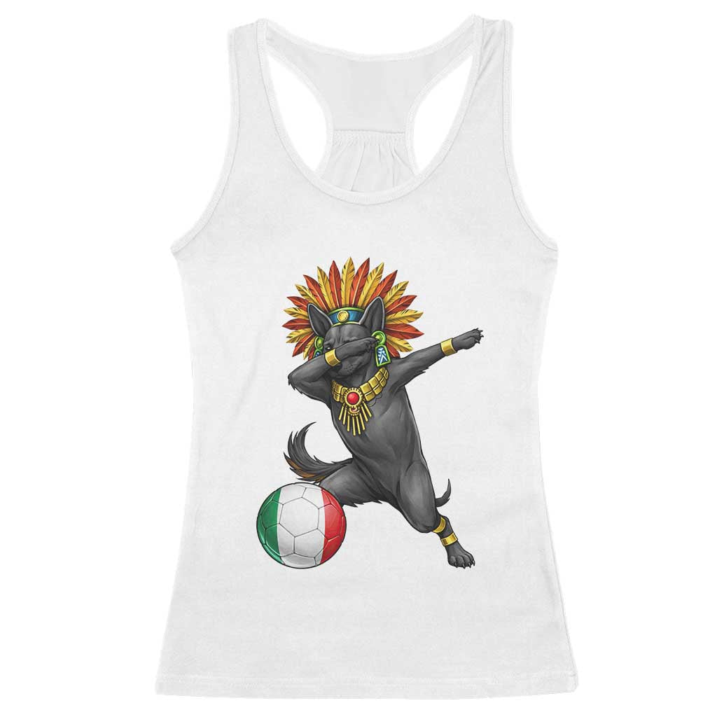 Aztec Xolo Dog Soccer Racerback Tank Top Mexican Heritage Fan Gift TS12 White Print Your Wear