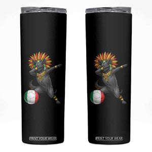 Aztec Xolo Dog Soccer Skinny Tumbler Mexican Heritage Fan Gift TS12 Black Print Your Wear