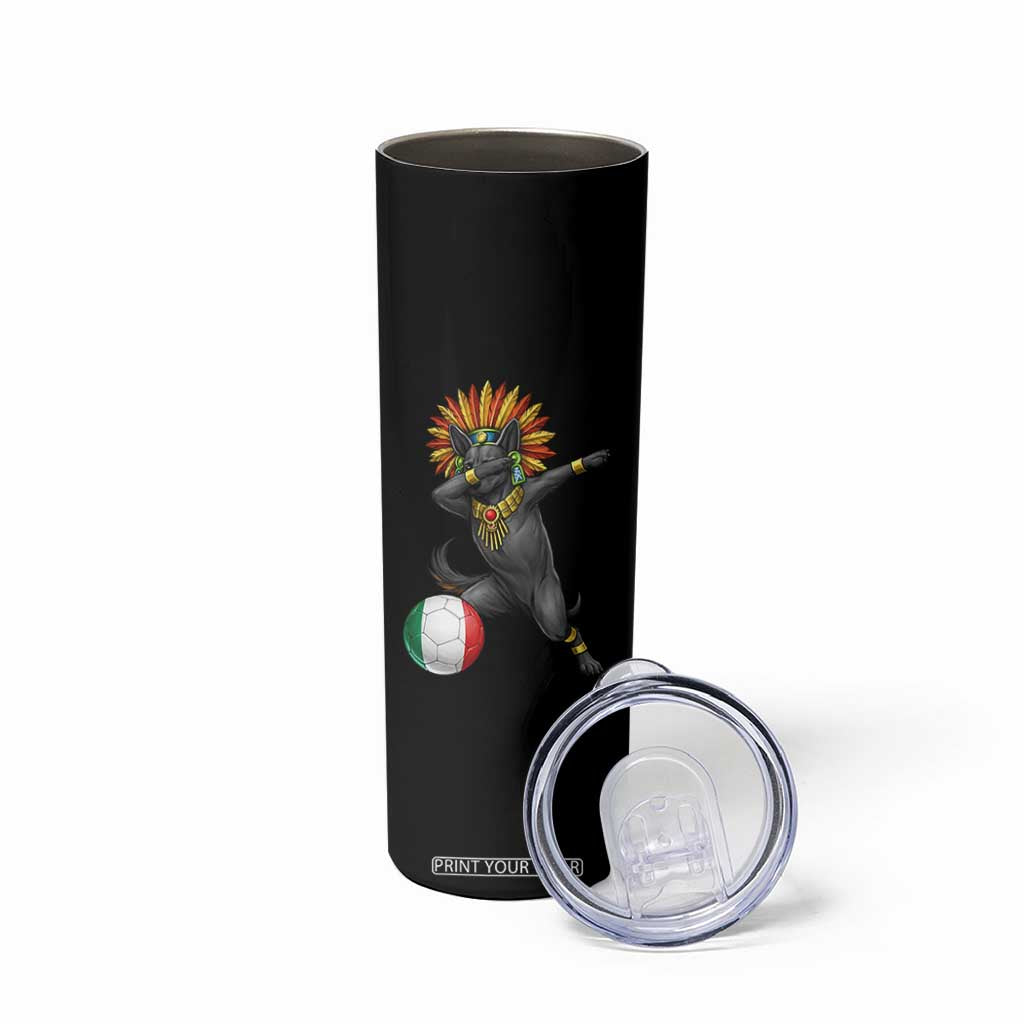 Aztec Xolo Dog Soccer Skinny Tumbler Mexican Heritage Fan Gift TS12 Print Your Wear