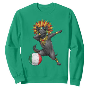 Aztec Xolo Dog Soccer Sweatshirt Mexican Heritage Fan Gift TS12 Irish Green Print Your Wear