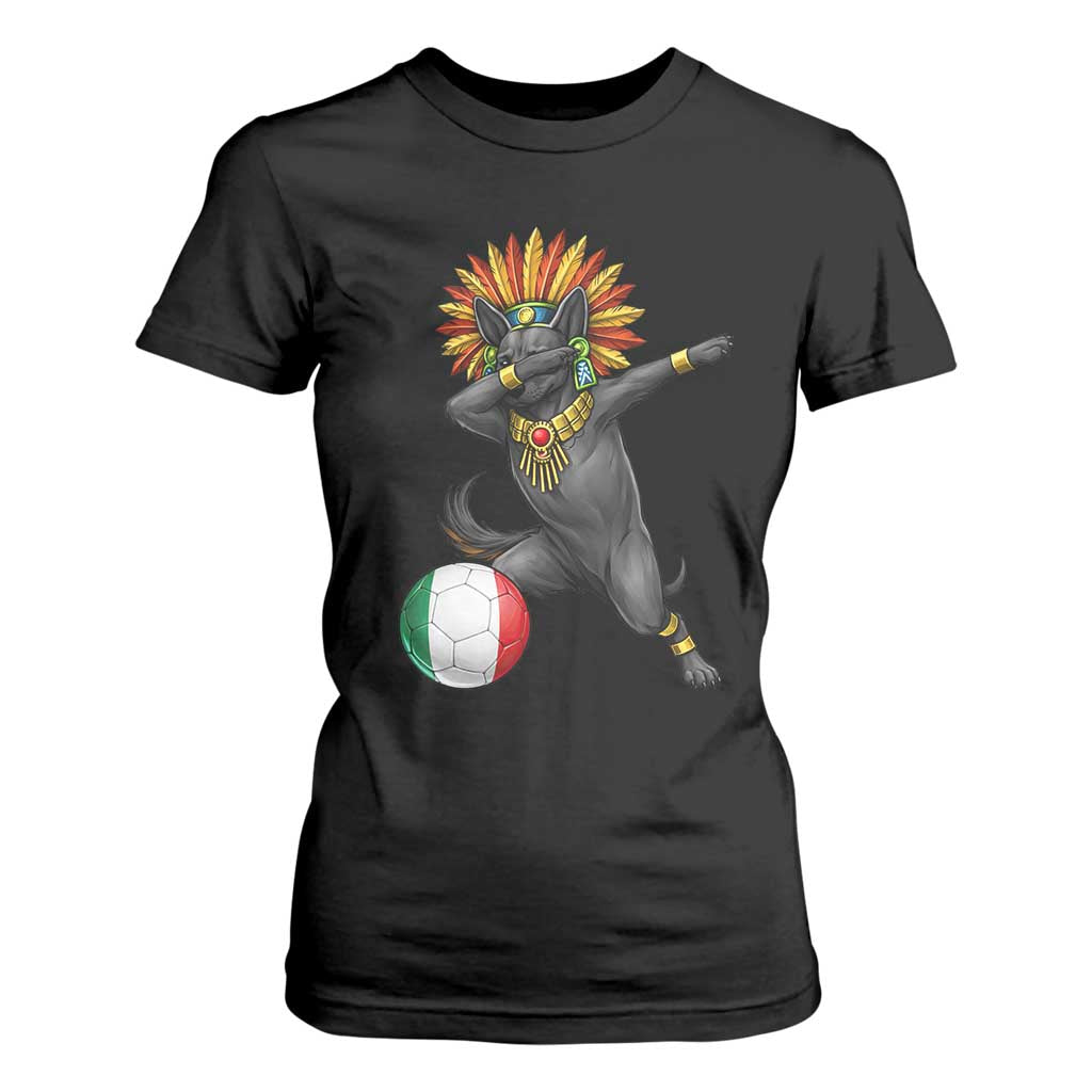 Aztec Xolo Dog Soccer T Shirt For Women Mexican Heritage Fan Gift TS12 Black Print Your Wear