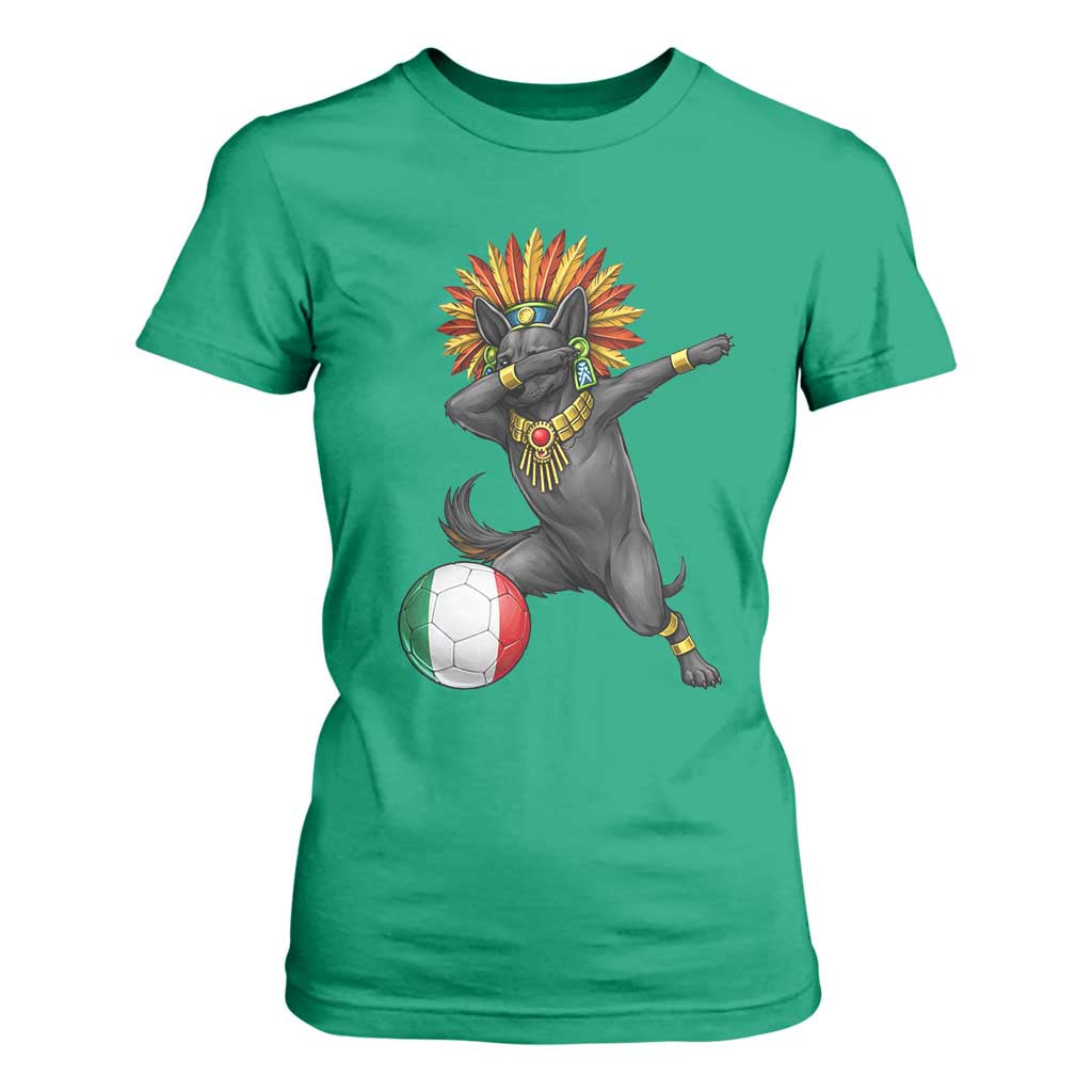 Aztec Xolo Dog Soccer T Shirt For Women Mexican Heritage Fan Gift TS12 Irish Green Print Your Wear