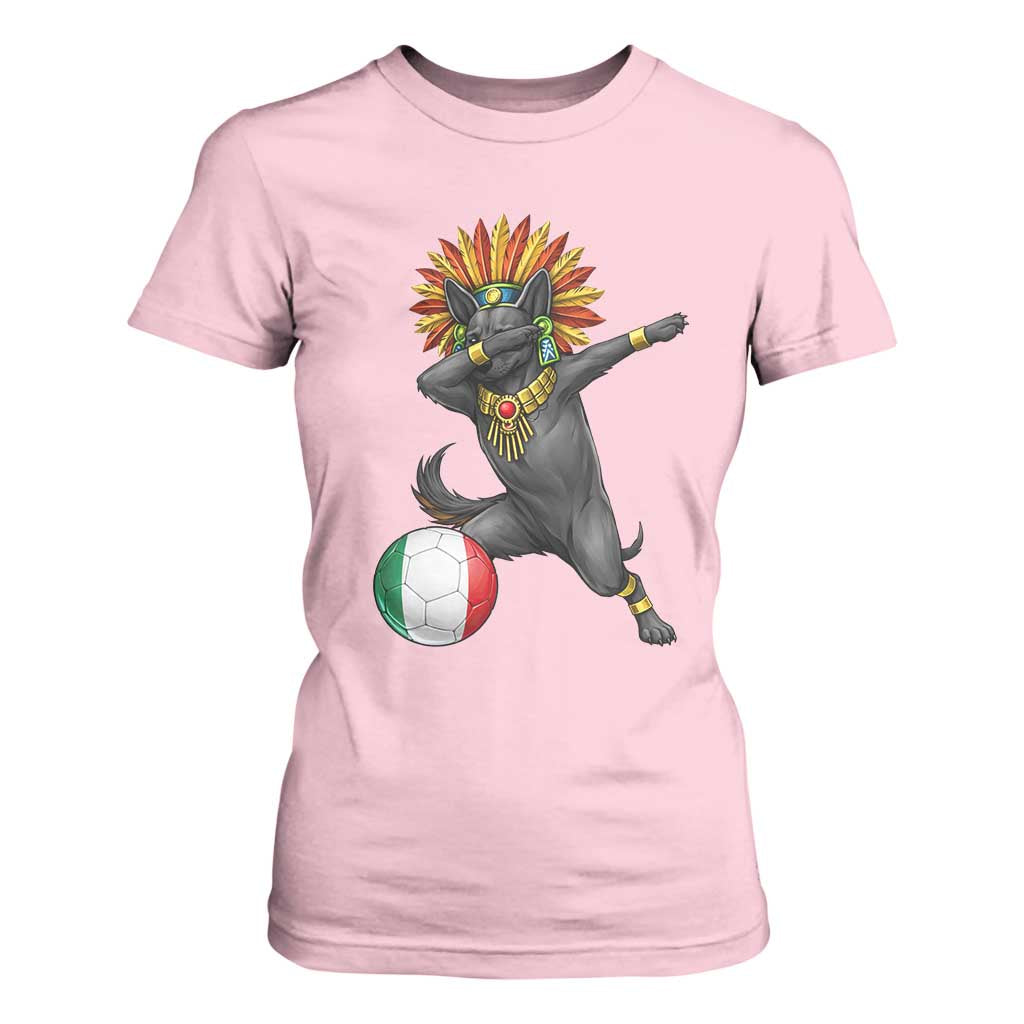 Aztec Xolo Dog Soccer T Shirt For Women Mexican Heritage Fan Gift TS12 Light Pink Print Your Wear