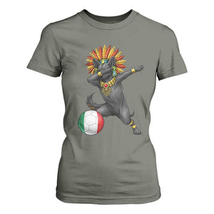 Aztec Xolo Dog Soccer T Shirt For Women Mexican Heritage Fan Gift TS12 Military Green Print Your Wear