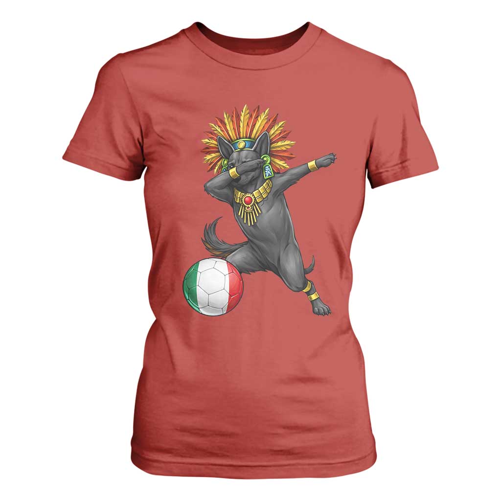 Aztec Xolo Dog Soccer T Shirt For Women Mexican Heritage Fan Gift TS12 Red Print Your Wear