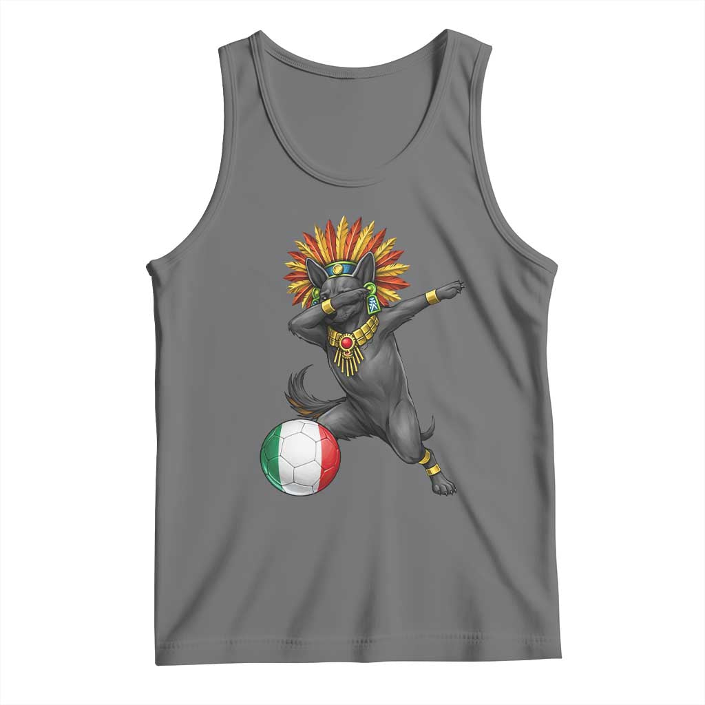Aztec Xolo Dog Soccer Tank Top Mexican Heritage Fan Gift TS12 Black Heather Print Your Wear