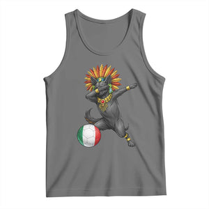 Aztec Xolo Dog Soccer Tank Top Mexican Heritage Fan Gift TS12 Black Heather Print Your Wear