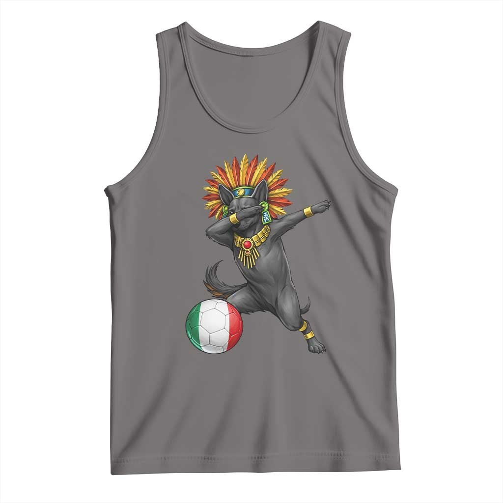 Aztec Xolo Dog Soccer Tank Top Mexican Heritage Fan Gift TS12 Deep Heather Print Your Wear