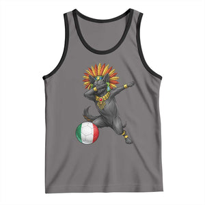Aztec Xolo Dog Soccer Tank Top Mexican Heritage Fan Gift TS12 Deep Heather Black Print Your Wear