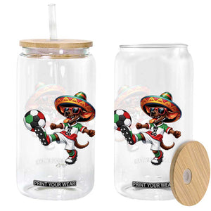 Funny Mexican Xolo Dog Playing Soccer Glass Can Football Fan Gift TS12 Print Your Wear