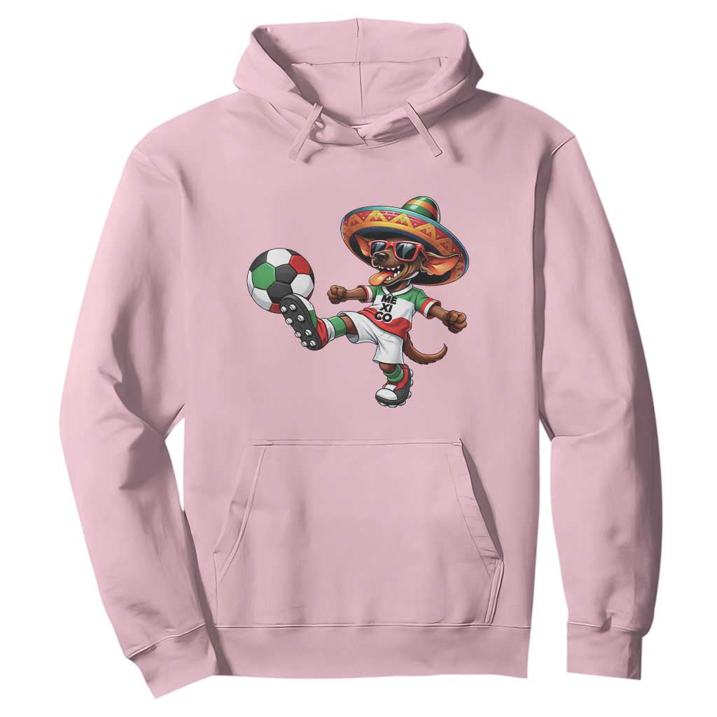 Funny Mexican Xolo Dog Playing Soccer Hoodie Football Fan Gift TS12 Light Pink Print Your Wear