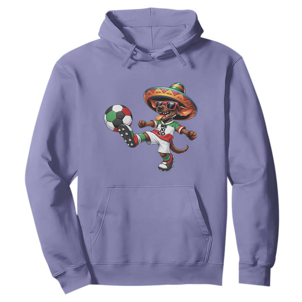 Funny Mexican Xolo Dog Playing Soccer Hoodie Football Fan Gift TS12 Violet Print Your Wear