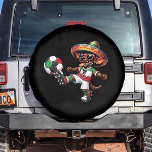Funny Mexican Xolo Dog Playing Soccer Spare Tire Cover Football Fan Gift TS12 No hole Black Print Your Wear
