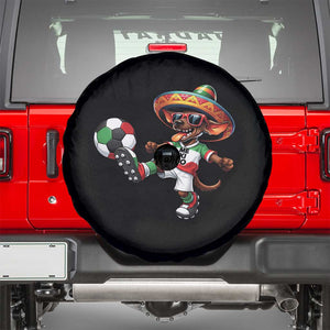 Funny Mexican Xolo Dog Playing Soccer Spare Tire Cover Football Fan Gift TS12 Black Print Your Wear