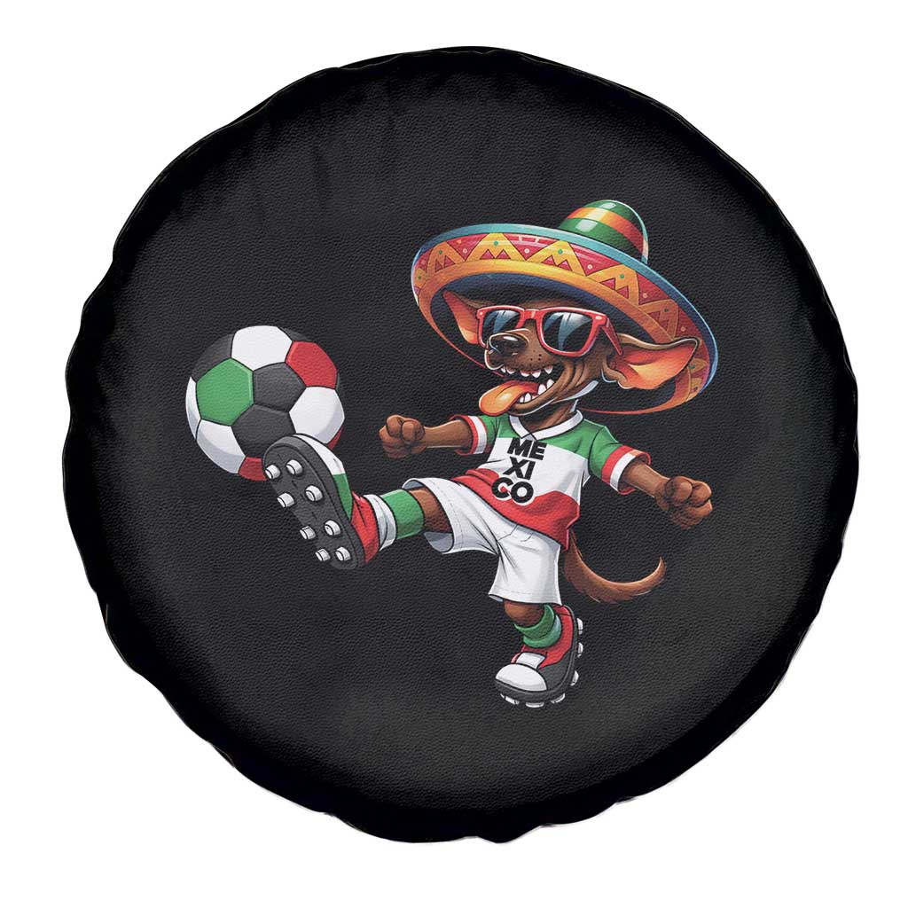 Funny Mexican Xolo Dog Playing Soccer Spare Tire Cover Football Fan Gift TS12 Print Your Wear
