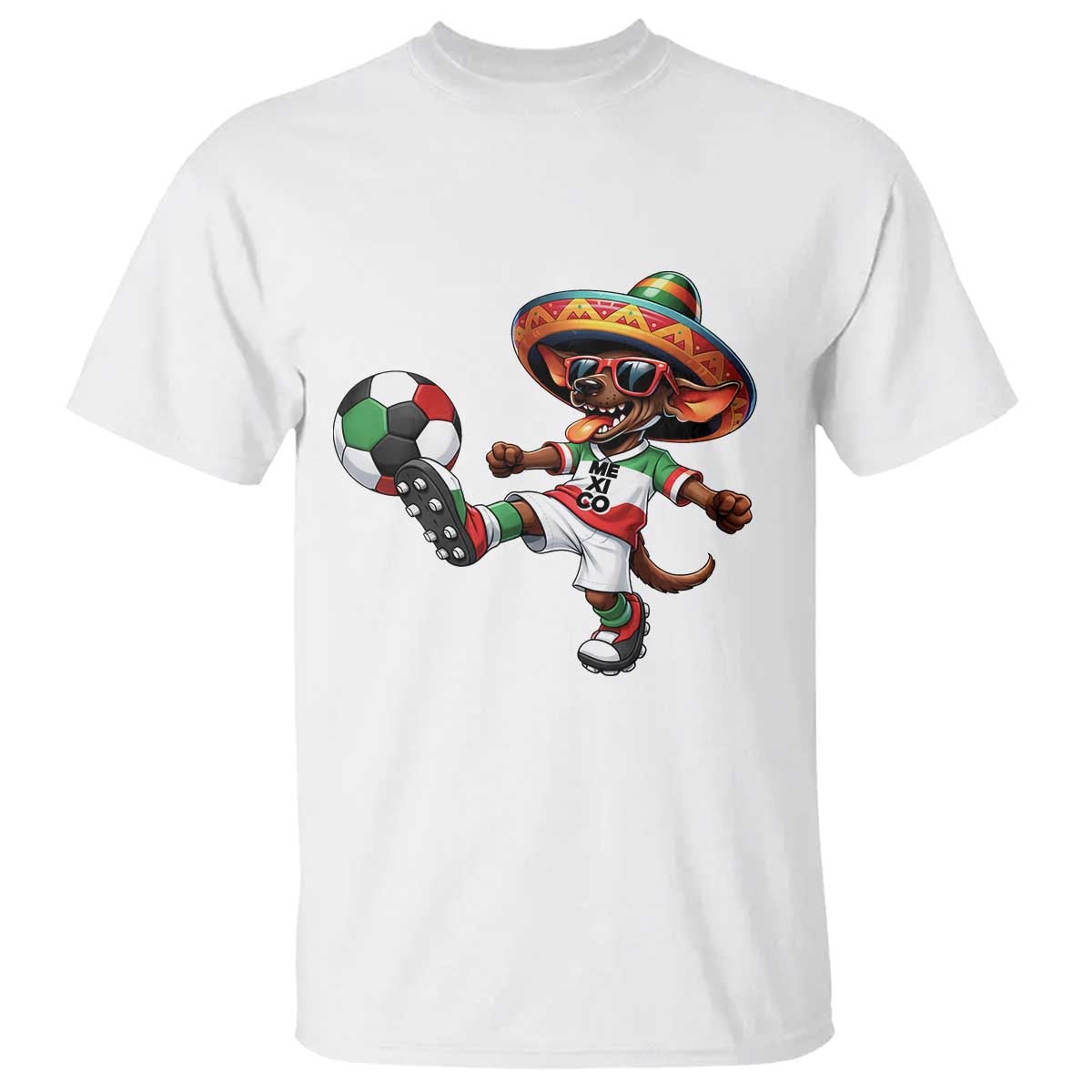 Funny Mexican Xolo Dog Playing Soccer T Shirt Football Fan Gift TS12 White Print Your Wear