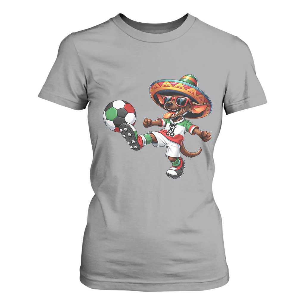 Funny Mexican Xolo Dog Playing Soccer T Shirt For Women Football Fan Gift TS12 Sport Gray Print Your Wear
