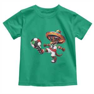 Funny Mexican Xolo Dog Playing Soccer Toddler T Shirt Football Fan Gift TS12 Irish Green Print Your Wear